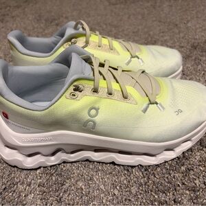 On Running CloudTec Lime and White Sneakers